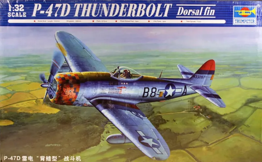 P-47D Thunderbolt Dorsal Fin - TRUMPETER 1/32