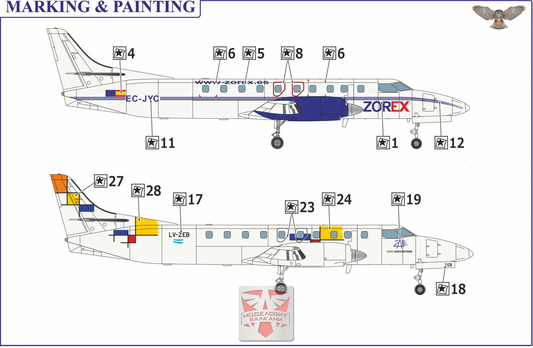 FAIRCHILD SA-226TC Metro II - SOVA-M 1/72