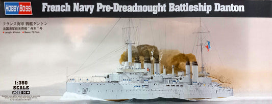 French Navy Pre-Dreadnought Battleship Danton - HOBBY BOSS 1/350