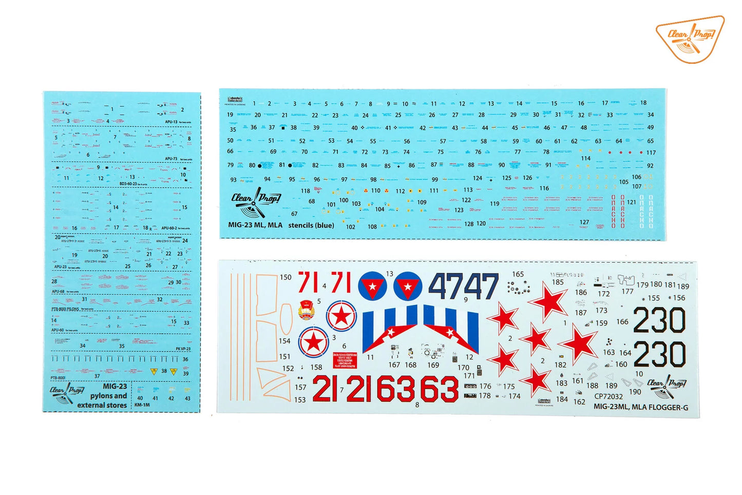 MiG-23ML/MLA Flogger-G - CLEAR PROP 1/72