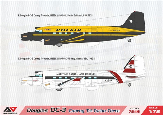 Douglas DC-3 Conroy Tri-Turbo-Three - A&A Models 1/72