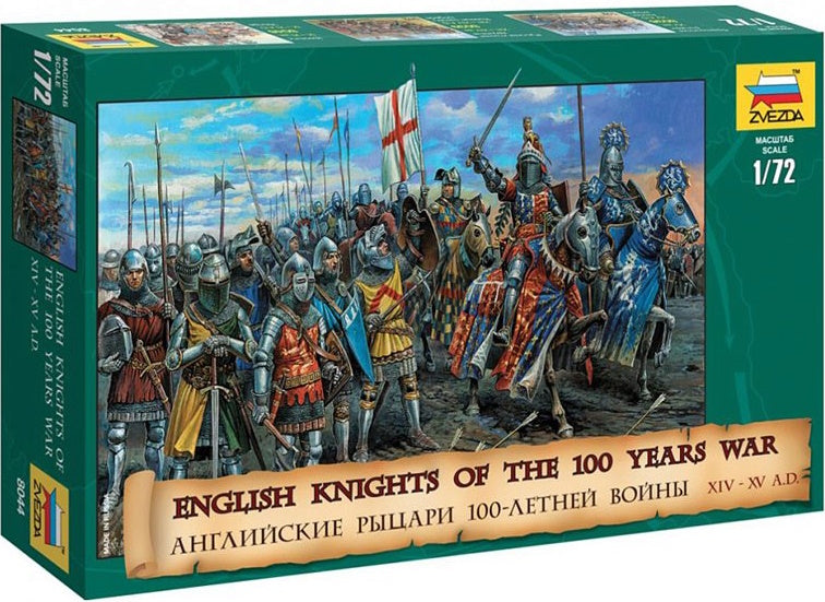 English Knights 100 Years War - ZVEZDA 1/72