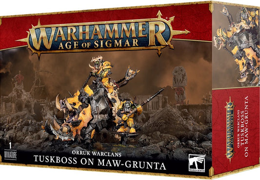 Tuskboss on Maw-Grunta / Kroboss sur Gueule-Ki-Grogn' - Orruk Warclans - WARHAMMER AGE OF SIGMAR / CITADEL