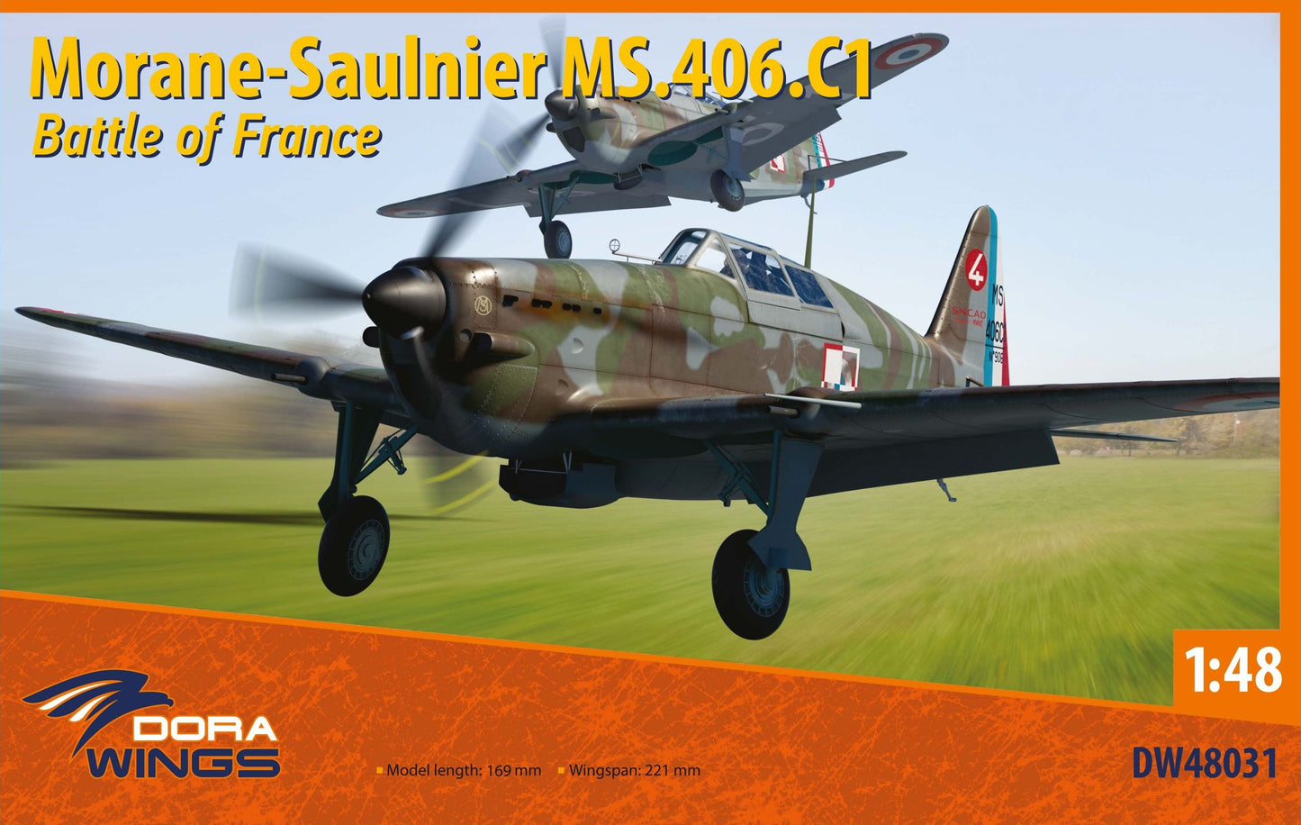 [Précommande] Morane-Saulnier MS 406.C1 "Battle of France" - DORA WINGS 1/48