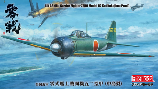 IJN A6M5a Carrier Fighter Zero Model 52 Ko (Nakajima Prod.) - FINEMOLDS 1/48