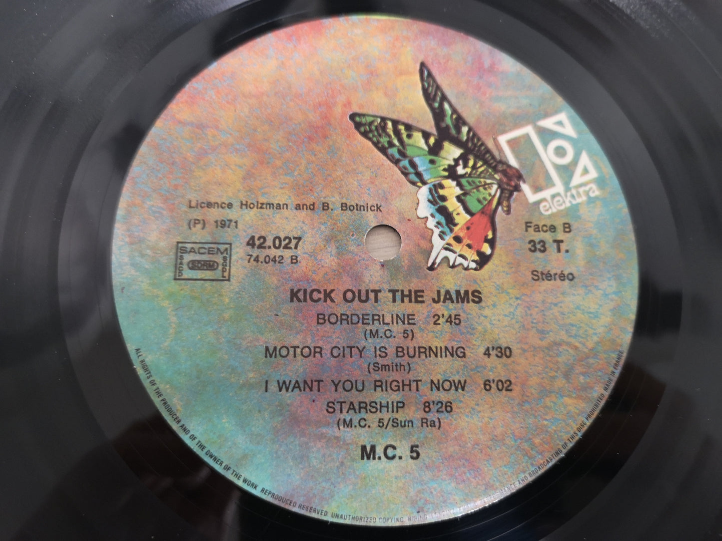 MC5 "Kick out the Jams" France 1971 (RE) VG++/M-
