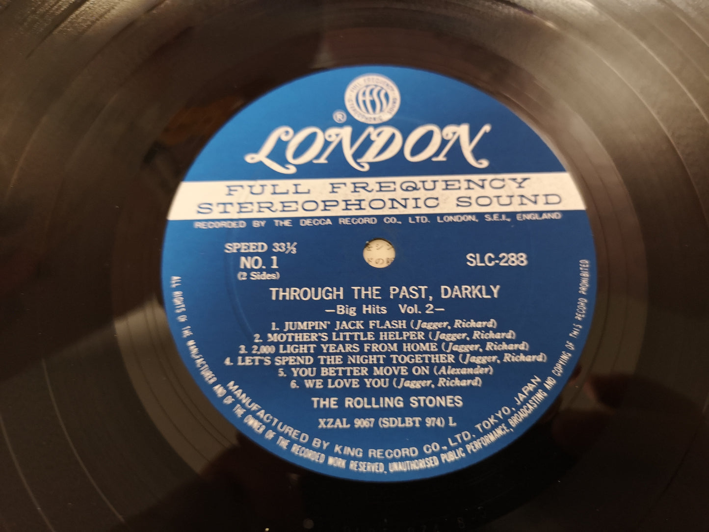 Rolling Stones "Through the Past, Darkly" Orig Japan 1967 M-/EX