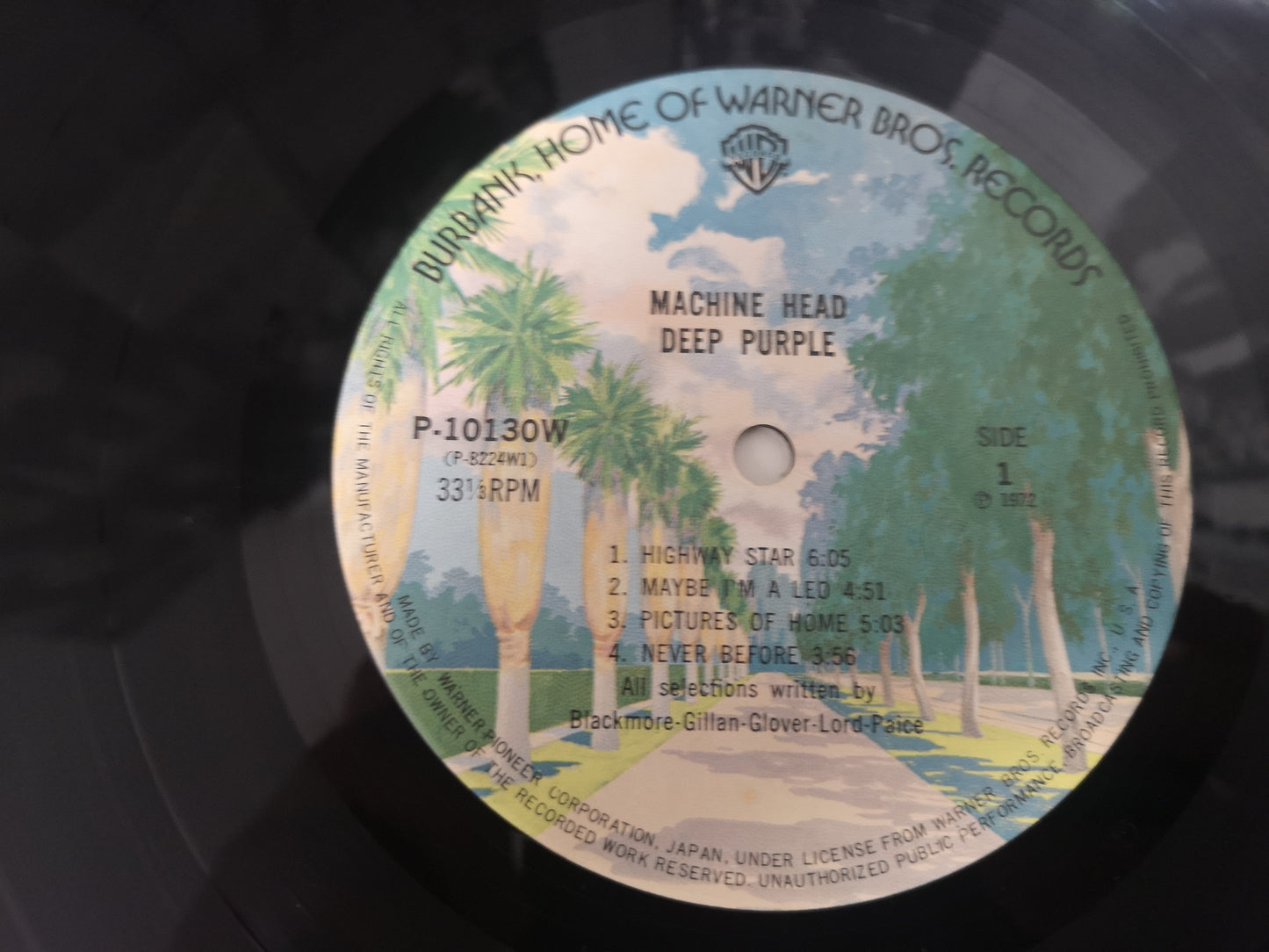 Deep Purple "Machine Head" Re Japan 1976 w/ Obi & Inserts EX/M-