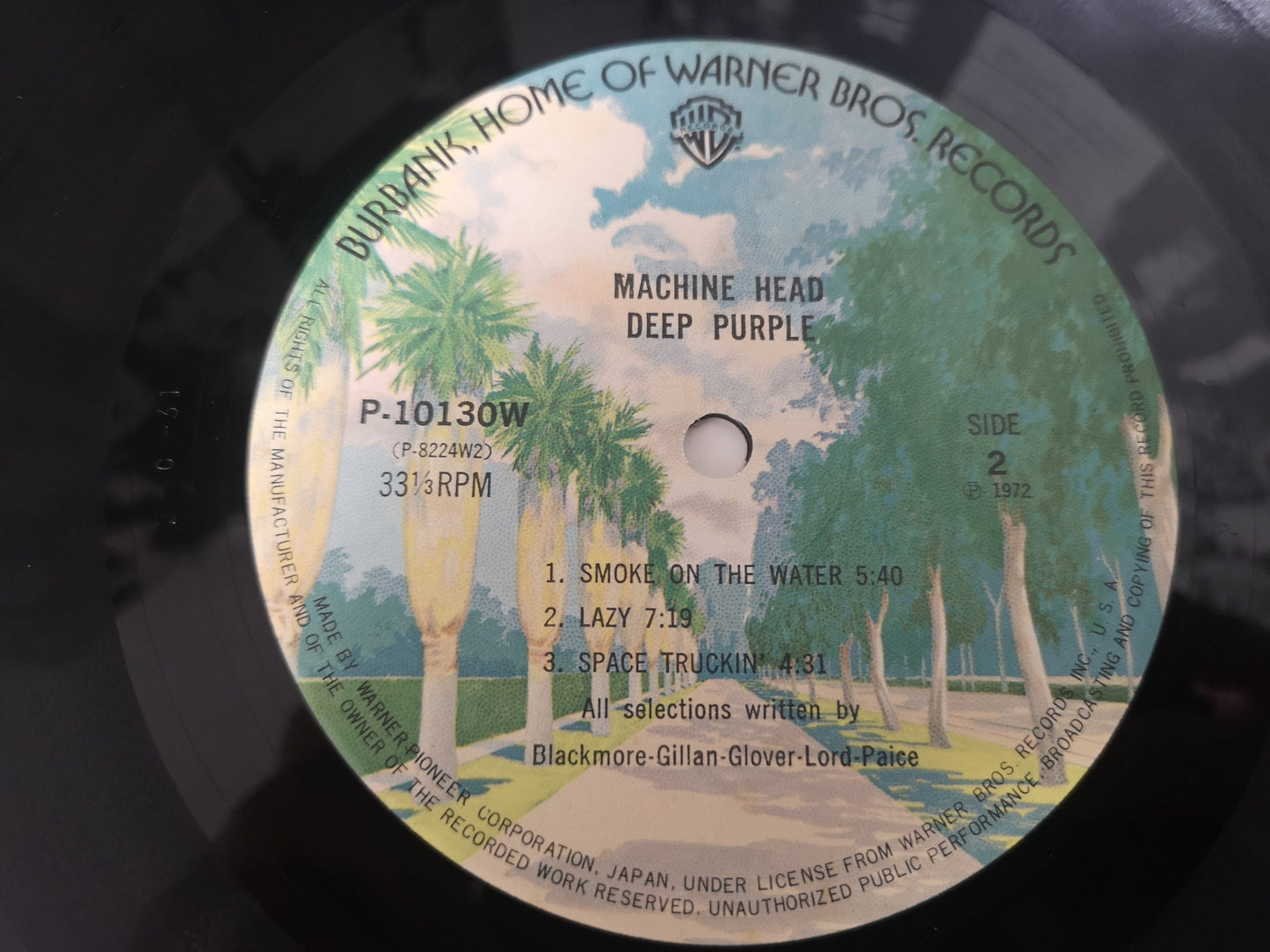 Deep Purple "Machine Head" Re Japan 1976 w/ Obi & Inserts EX/M-