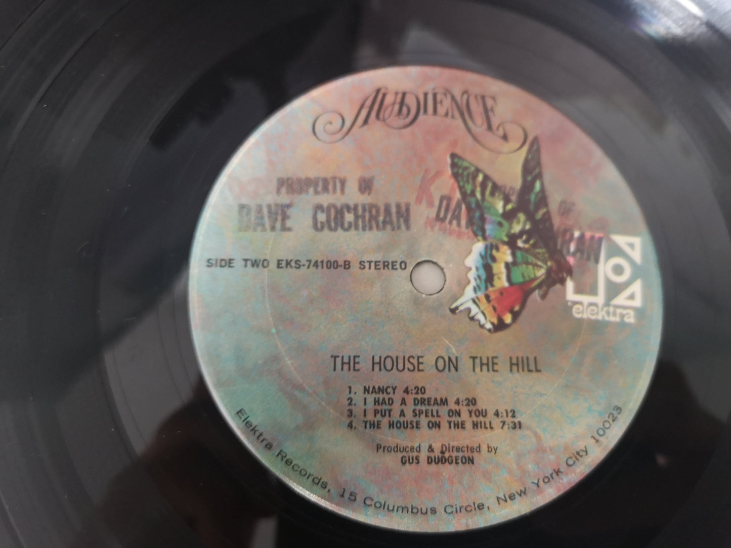 Audience "The House on the Hill" Orig Us 1971 VG/EX