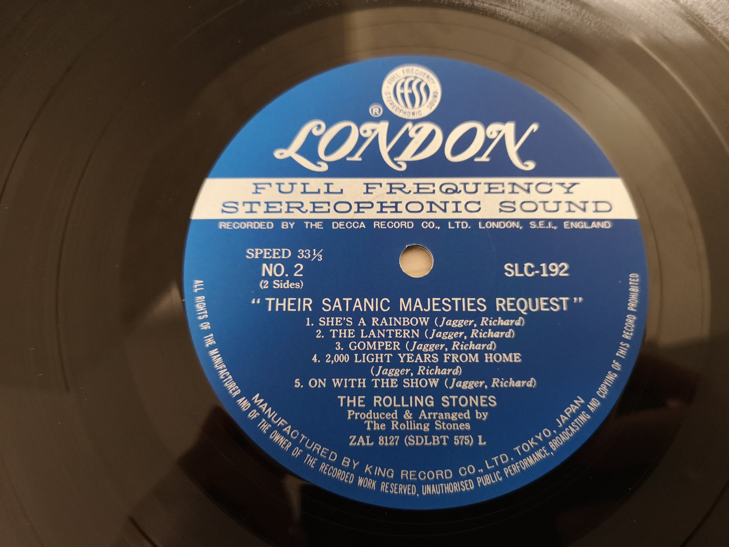 Rolling Stones "Satanic Majesties" Orig Japan 1968 EX/EX