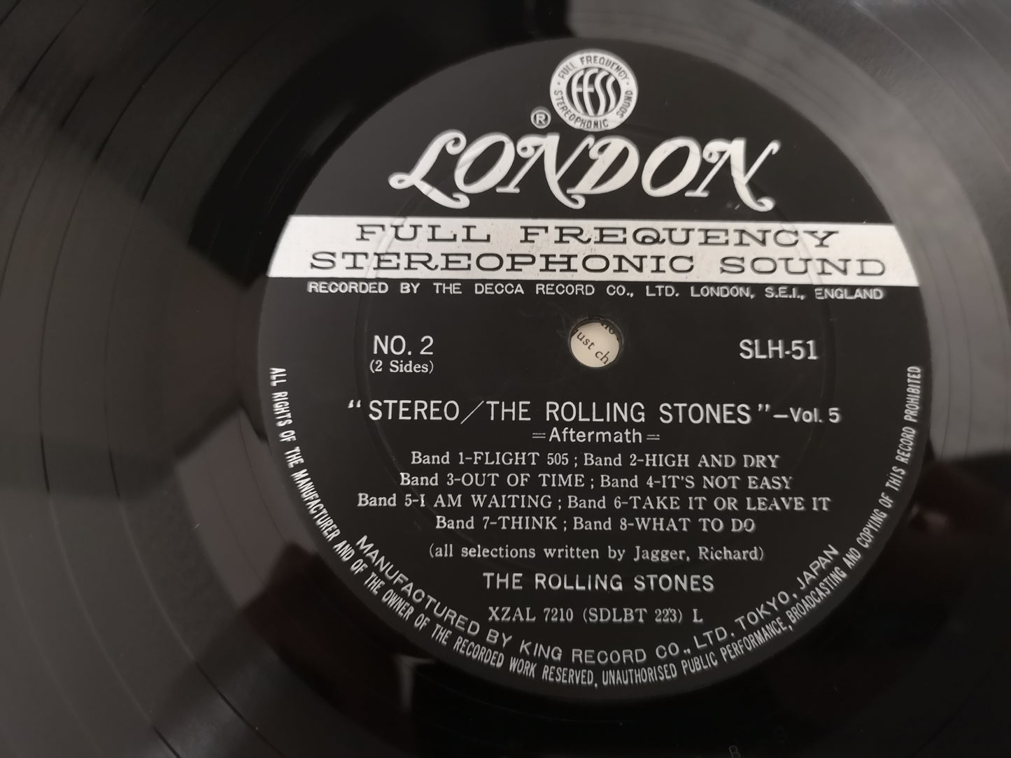 Rolling Stones "Vol.5 Aftermath" Orig Japan 1966 VG++/VG+