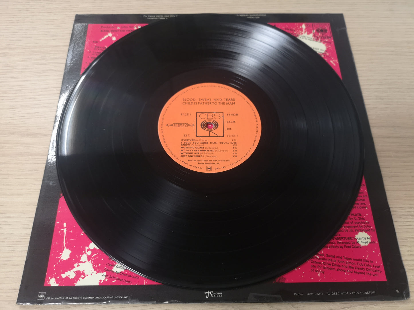 Blood Sweat & Tears "Child is Father to the Man" Orig France 1968 EX/EX