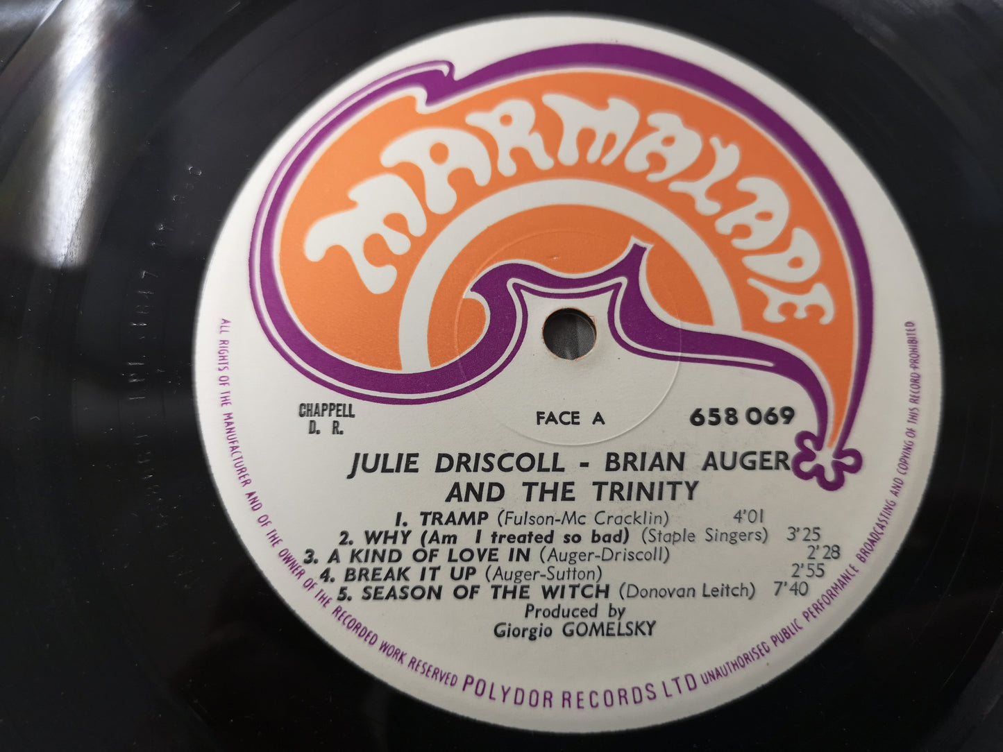 Julie Driscoll Brian Auger & The Trinity "S/T" Orig France 1967 VG++/M-