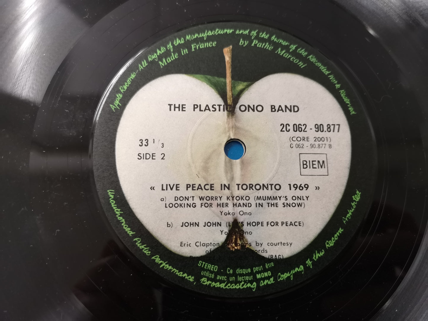 Plastic Ono Band (John Lennon) "Live Peace in Toronto 1969" Orig France 1969 EX/EX