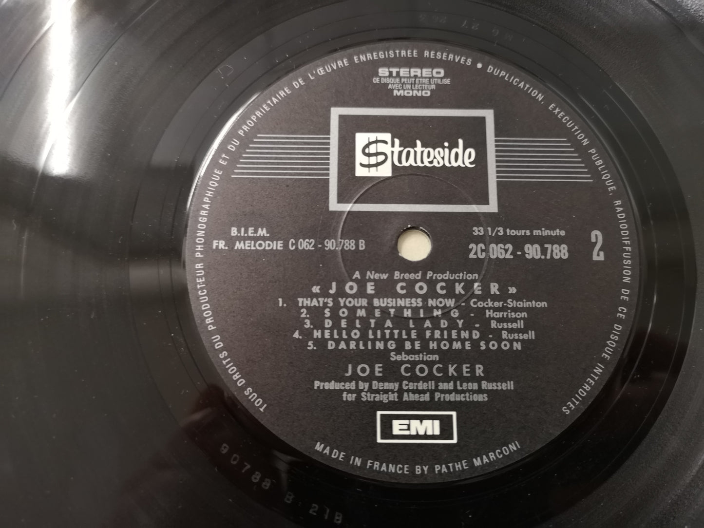 Joe Cocker "S/T" Orig France 1970 M-/EX