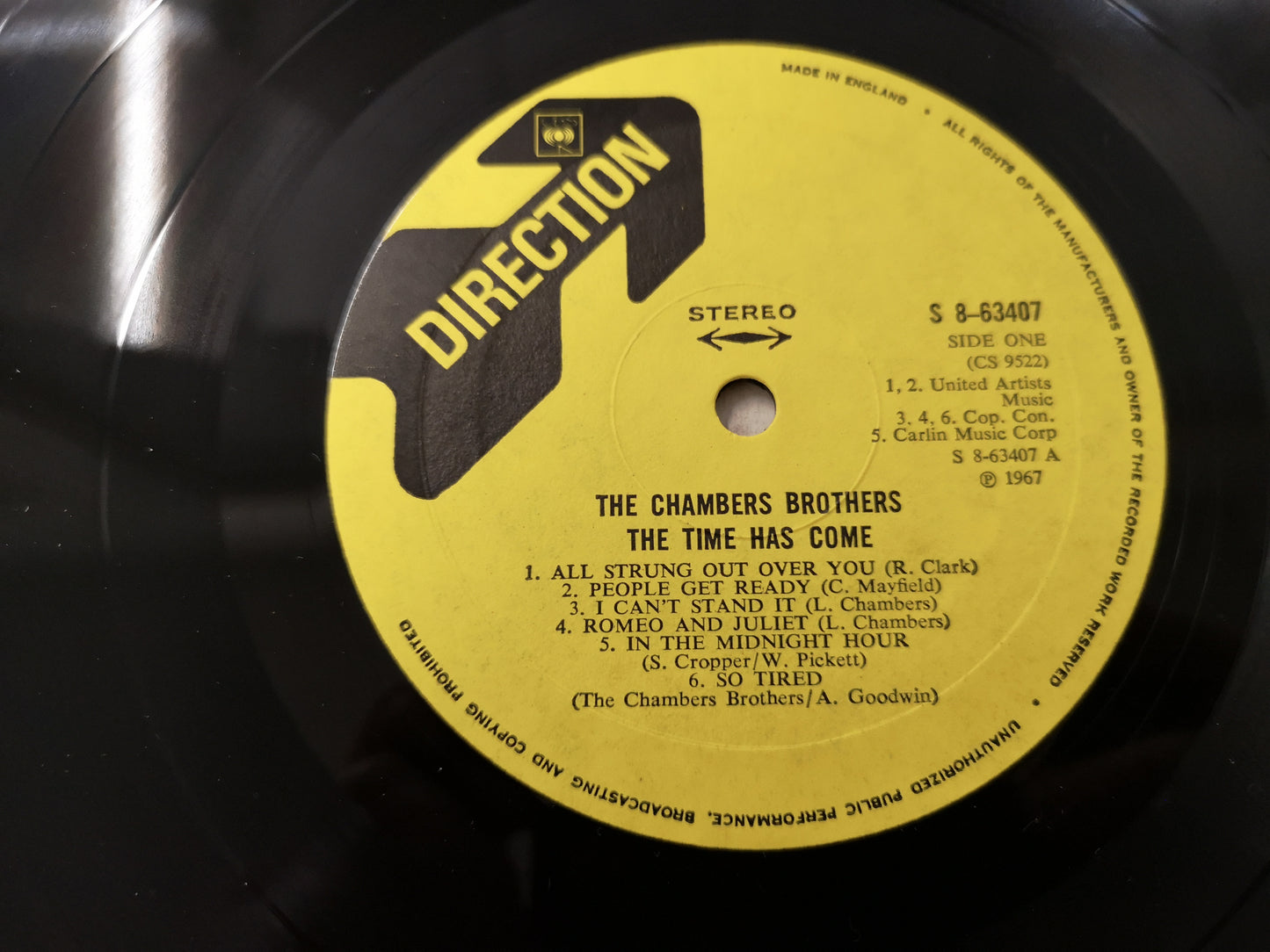 Chambers Brothers "The Time has Come" Orig UK Stereo 1967 EX/EX