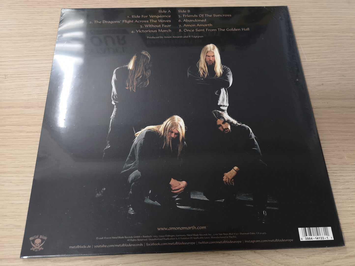 Amon Amarth "Once Sent From the Golden Hall" Sealed/New Re w/ Poster