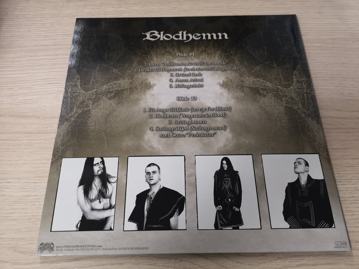 Enslaved "Blodhemn" Re NEW Gold Splash Vinyl Ltd 2017
