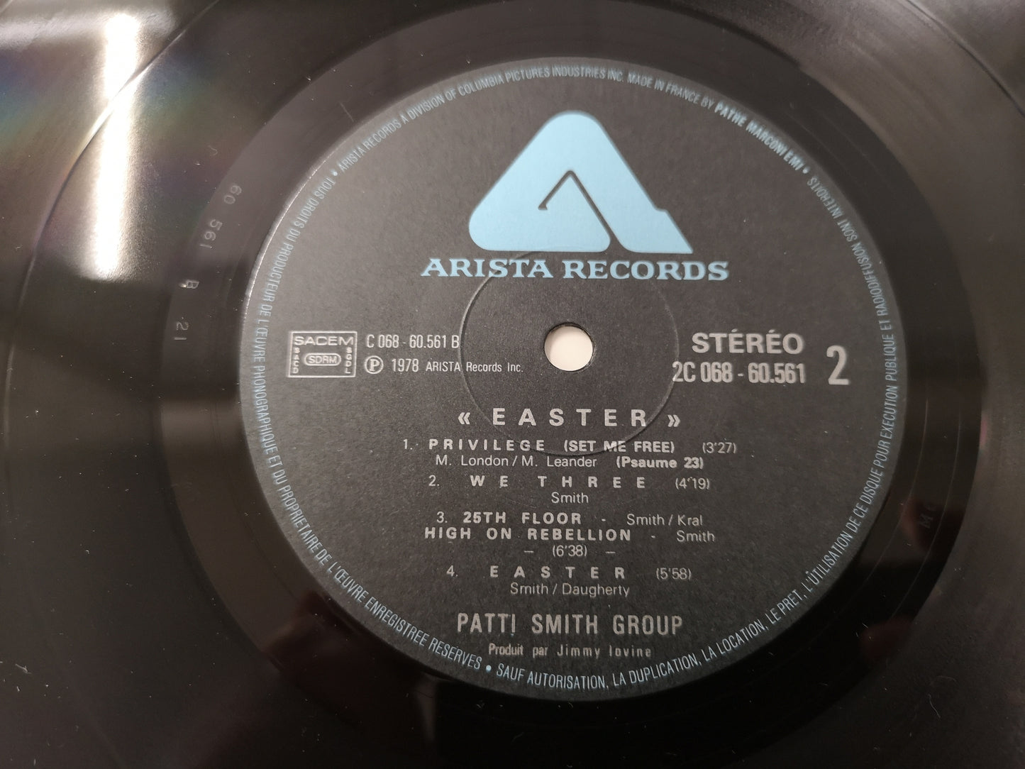 Patti Smith Group "Easter" Orig France 1978 EX/EX