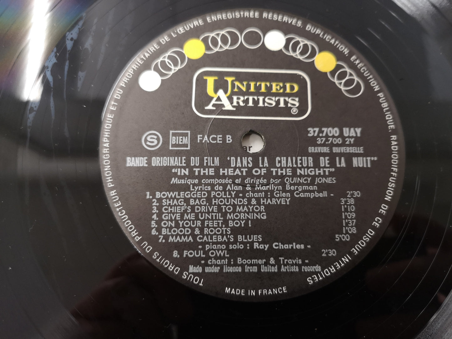 Soundtrack "Dans la Chaleur de la Nuit" Orig France 1967 M-/EX Quincy Jones