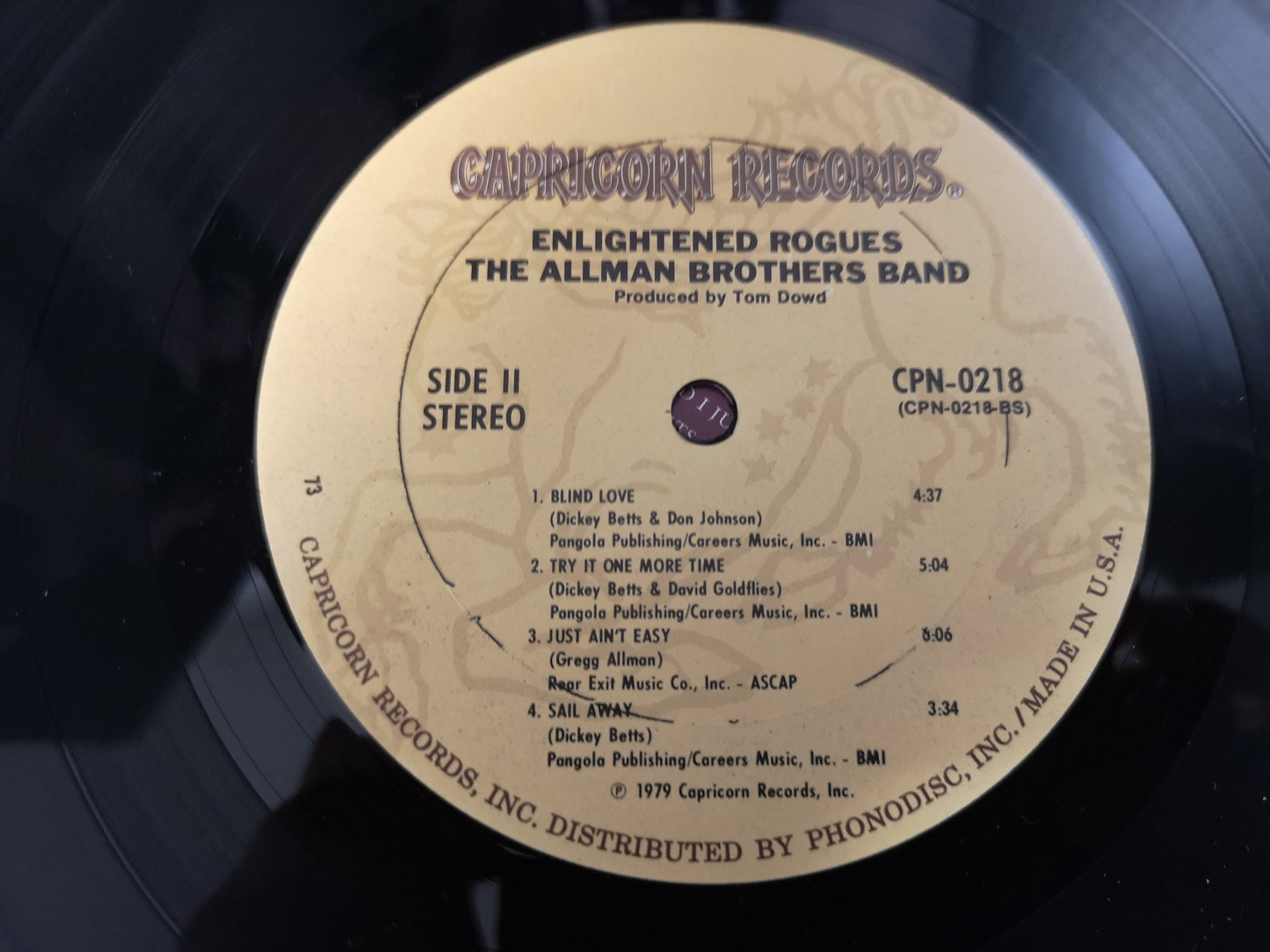 Allman Brothers Band "Enlightened Rogues" Orig US 1979 EX/EX