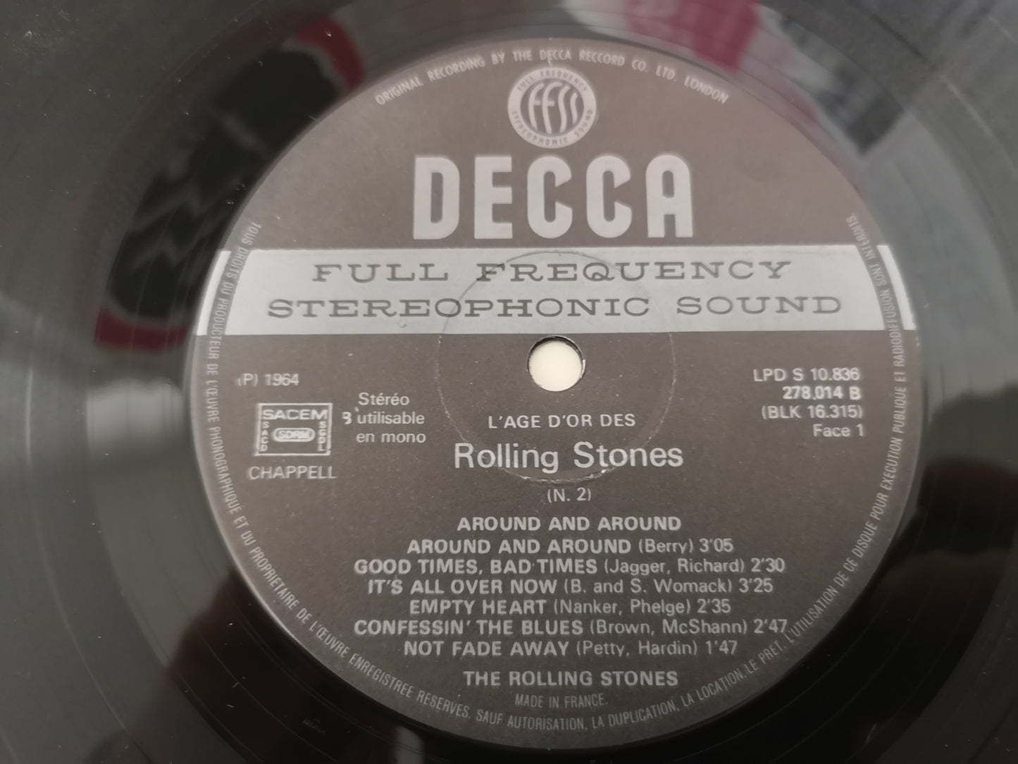 Rolling Stones "L'âge d'Or Vol.2" France M-/M- (Re of 1964 Lp)