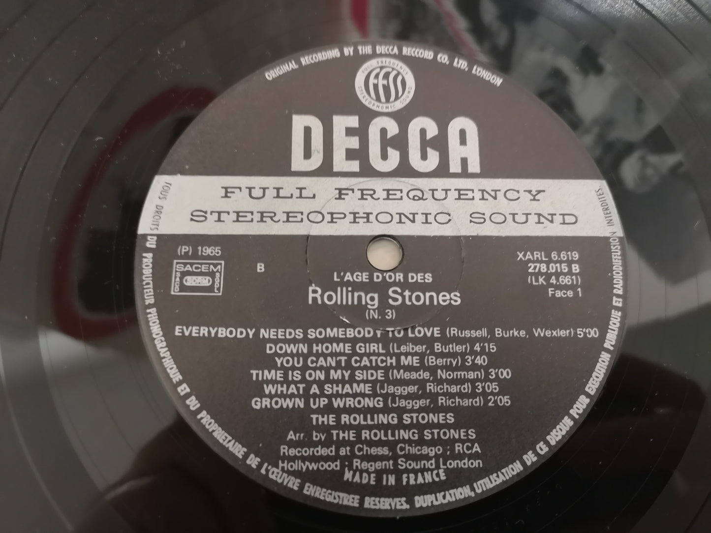 Rolling Stones "L'âge d'Or Vol.3" France 1973 M-/M- (Re of 1965 Lp)
