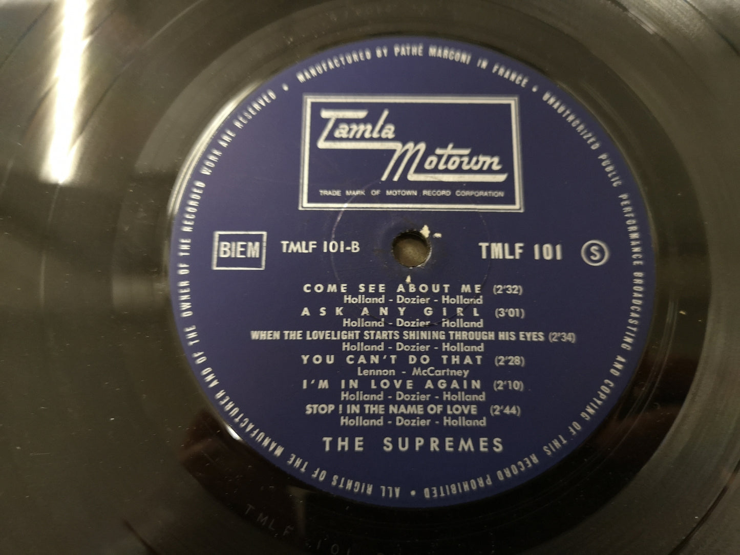 Supremes "S/T" Orig France 1965 EX/EX Diana Ross