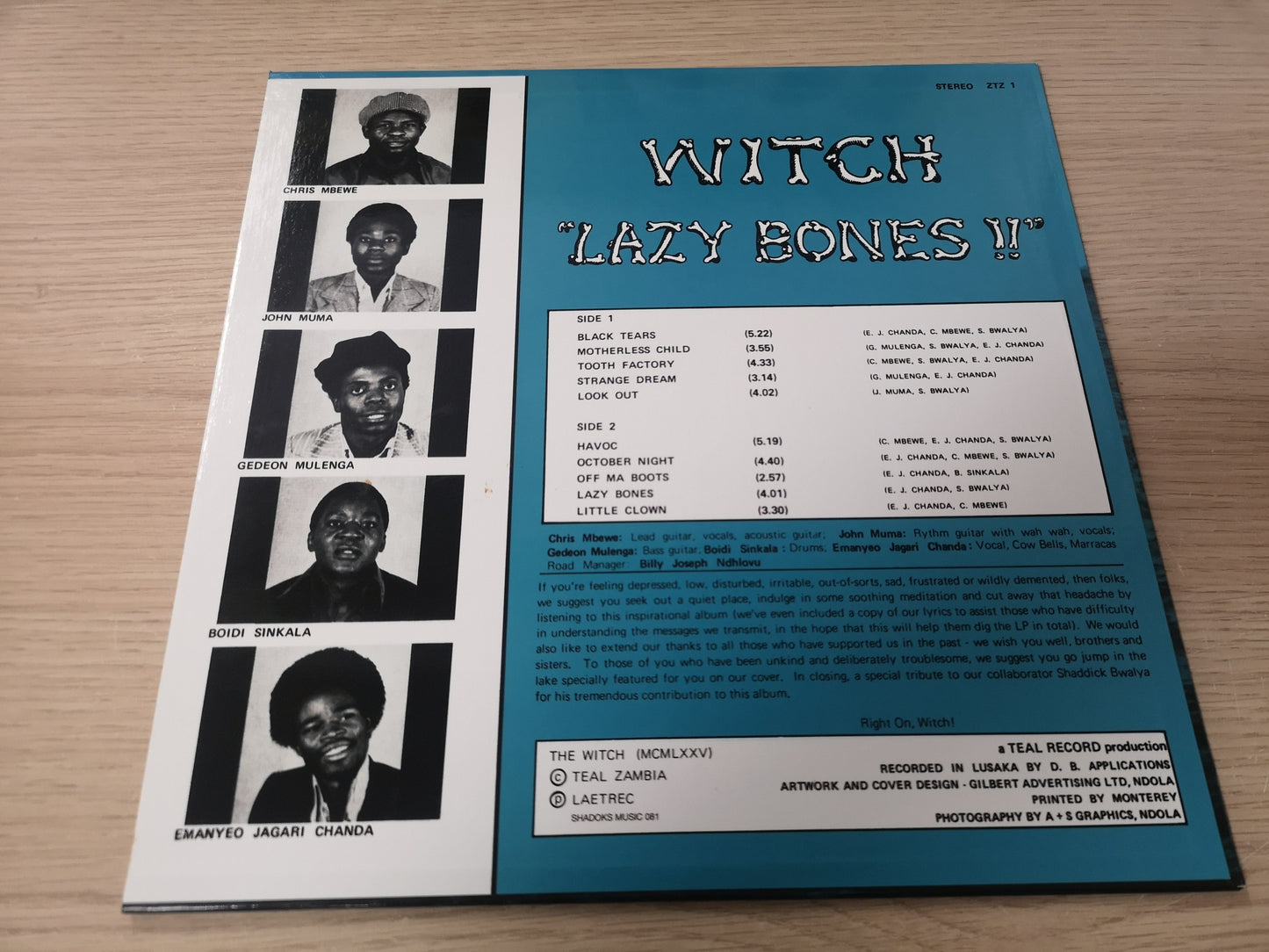 Witch "Lazy Bones !!" Re Shadoks SEALED (Zamrock '75)