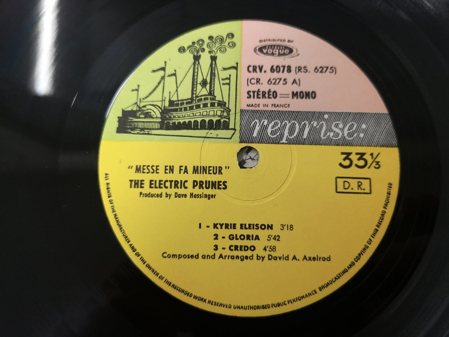 Electric Prunes "Mass in F Minor" Orig France 1968 EX/VG++