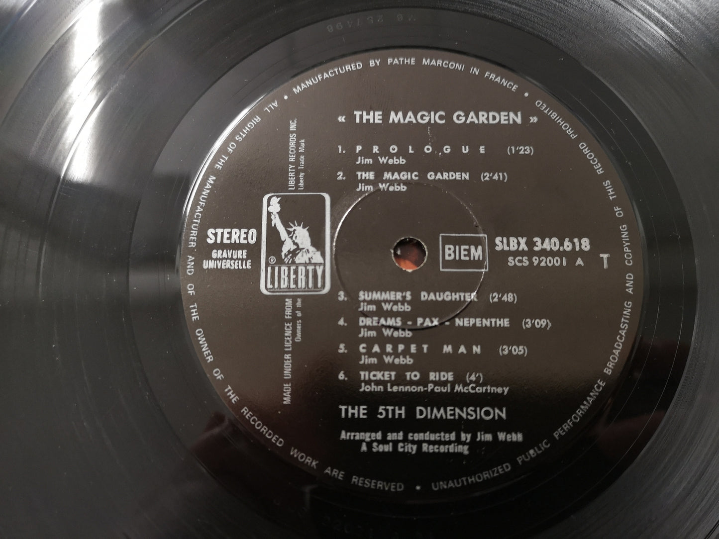 5th Dimension "The Magic Garden" Orig France 1968 M-/EX