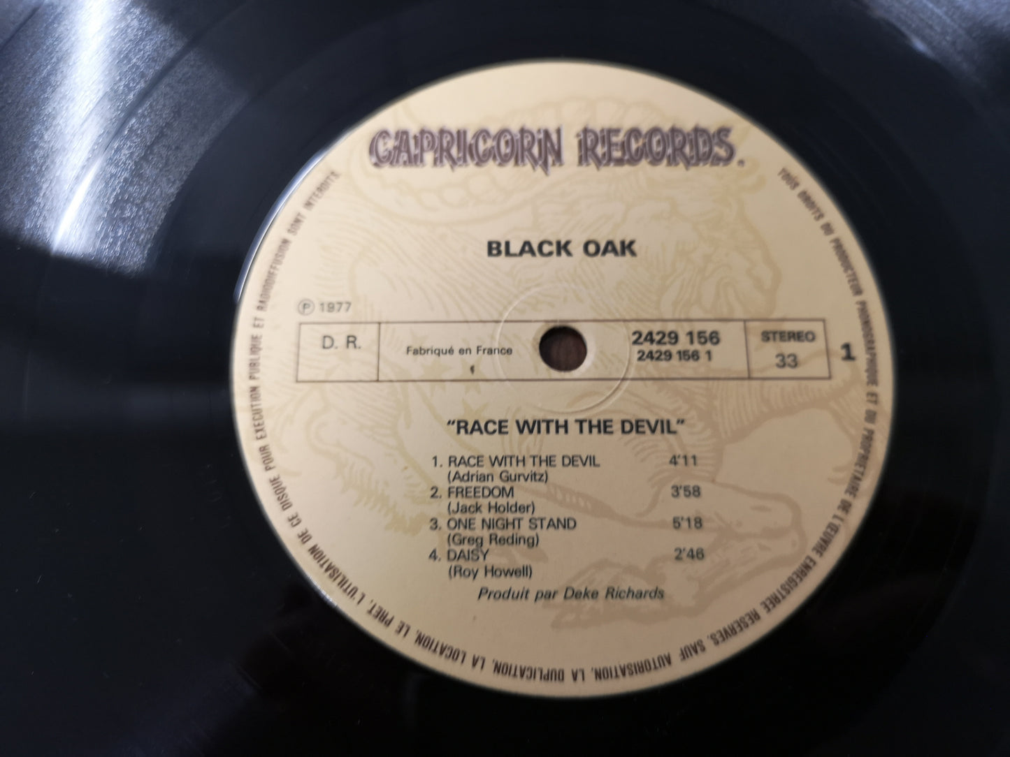 Black Oak "Race with the Devil" Orig France 1977 M-/M-