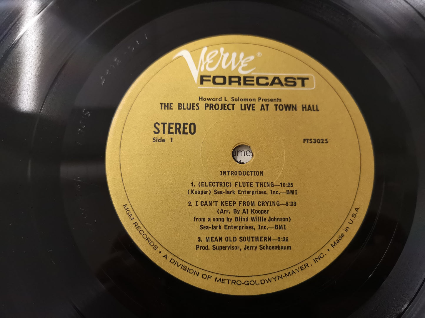 Blues Project "Live at Town Hall" Orig US 1967 EX/EX
