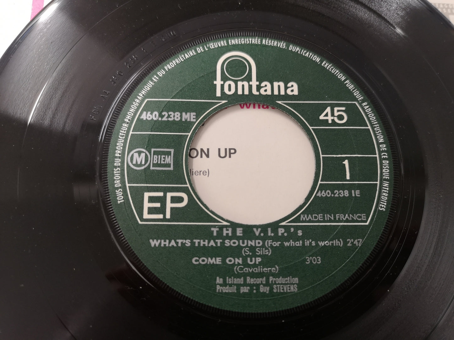 V.I.P.'S "What's That Sound" Orig France EP 1967 EX/EX (The Art)