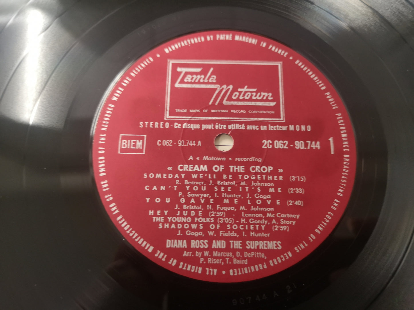 Diana Ross & The Supremes "Cream of the Crop" Orig France 1969 M-/M-