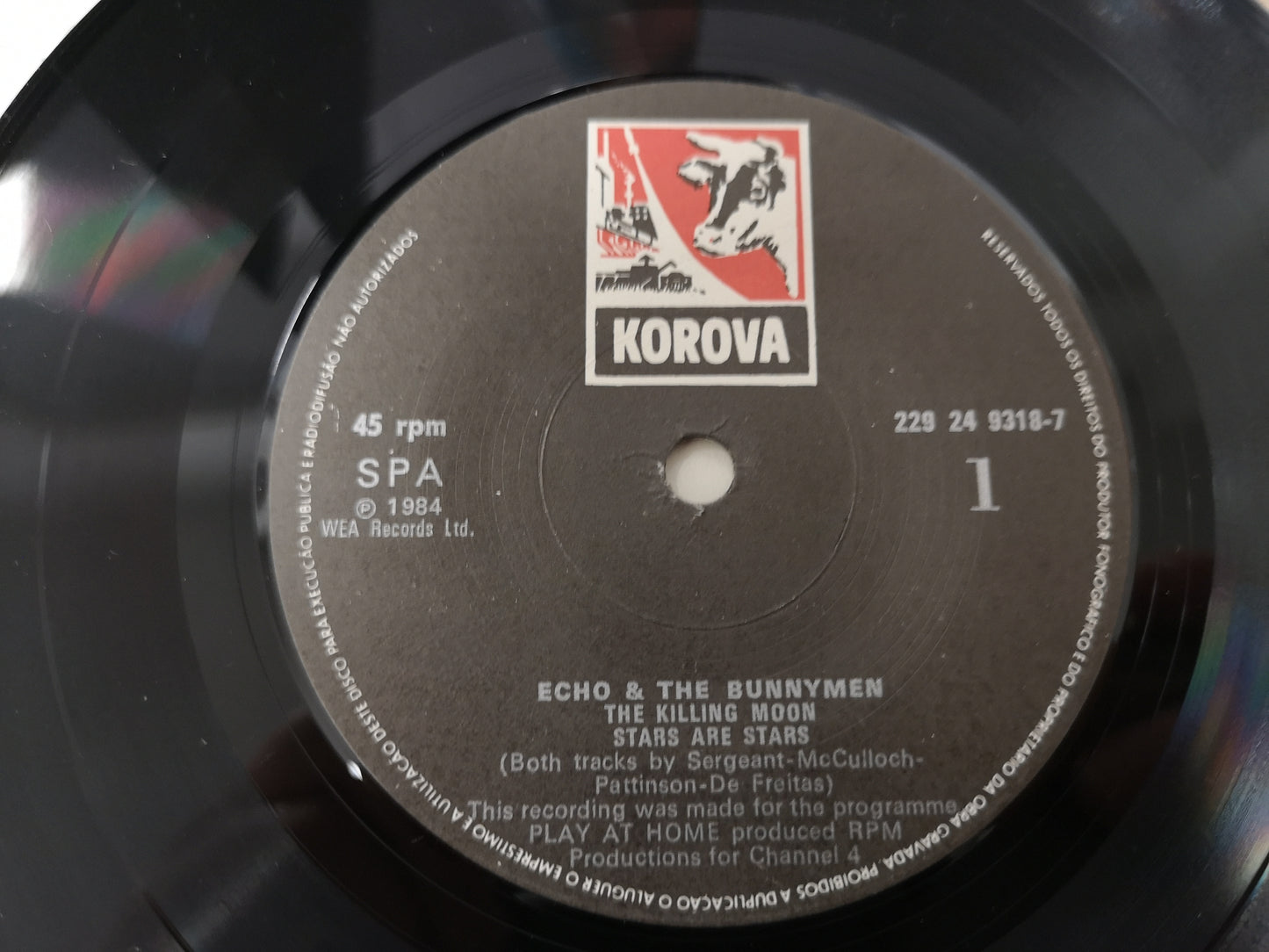 Echo & The Bunnymen "Seven Seas" Orig Portugal Double EP 1984 M-/M-