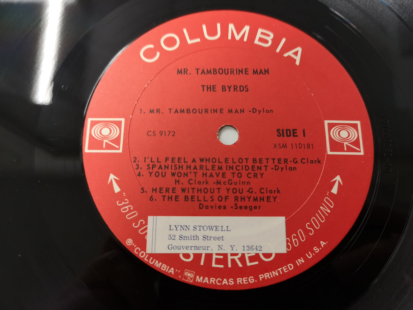 Byrds "Mr Tambourine Man" Orig US 1965 Stereo VG/EX
