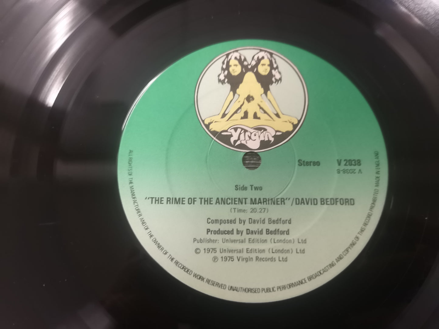 David Bedford "The Rime of the Ancient Mariner" Orig UK 1975 M-/M- Mike Oldfield