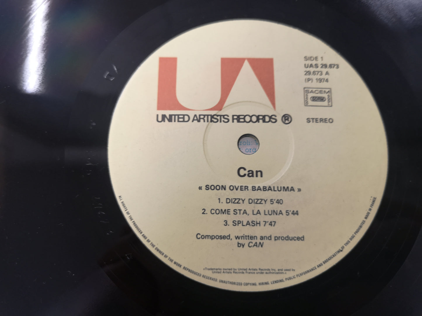 Can "Soon over Babaluma" Orig France 1974 VG++/EX