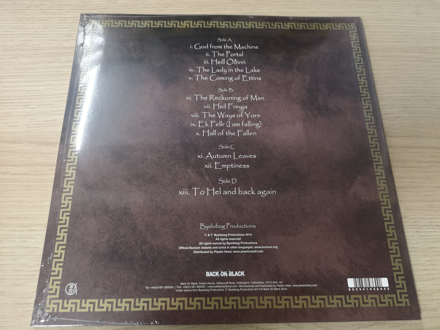 Burzum "The Ways of Yore" SEALED UK 2014 Double