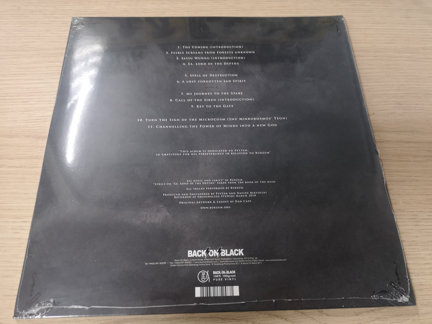 Burzum "From the Depths of Darkness" RE SEALED 2011 Double