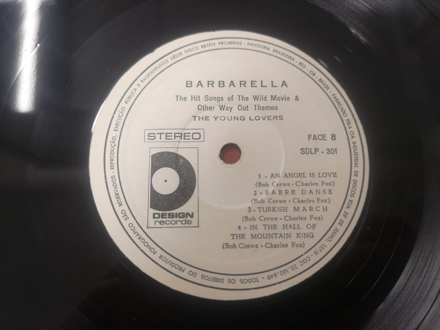 Young Lovers "Barbarella" Orig Brazil 1973 VG/VG
