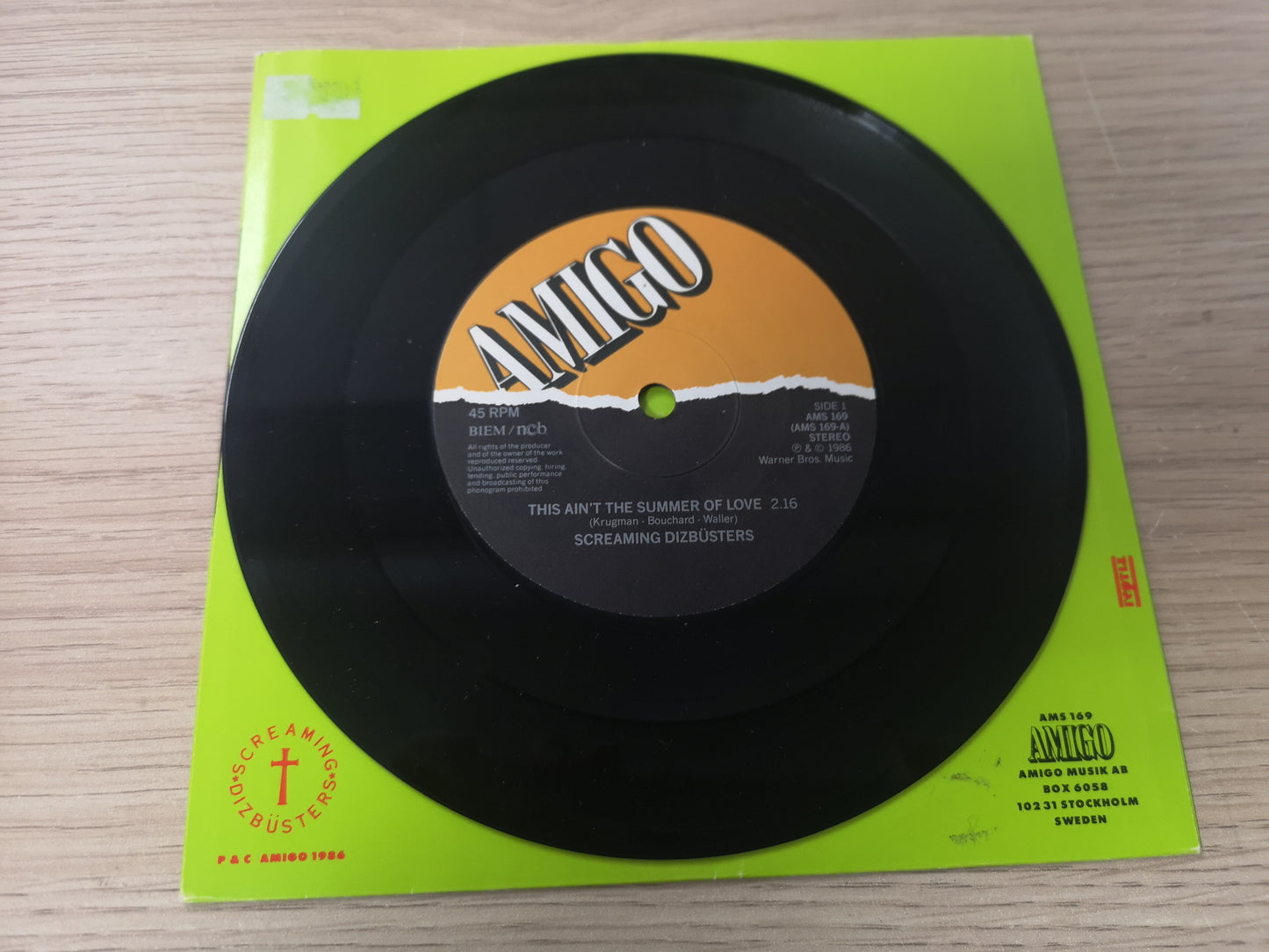 Screaming Dizbüsters "This ain't The Summer of Love" Orig Sweden 1986 M-/M-
