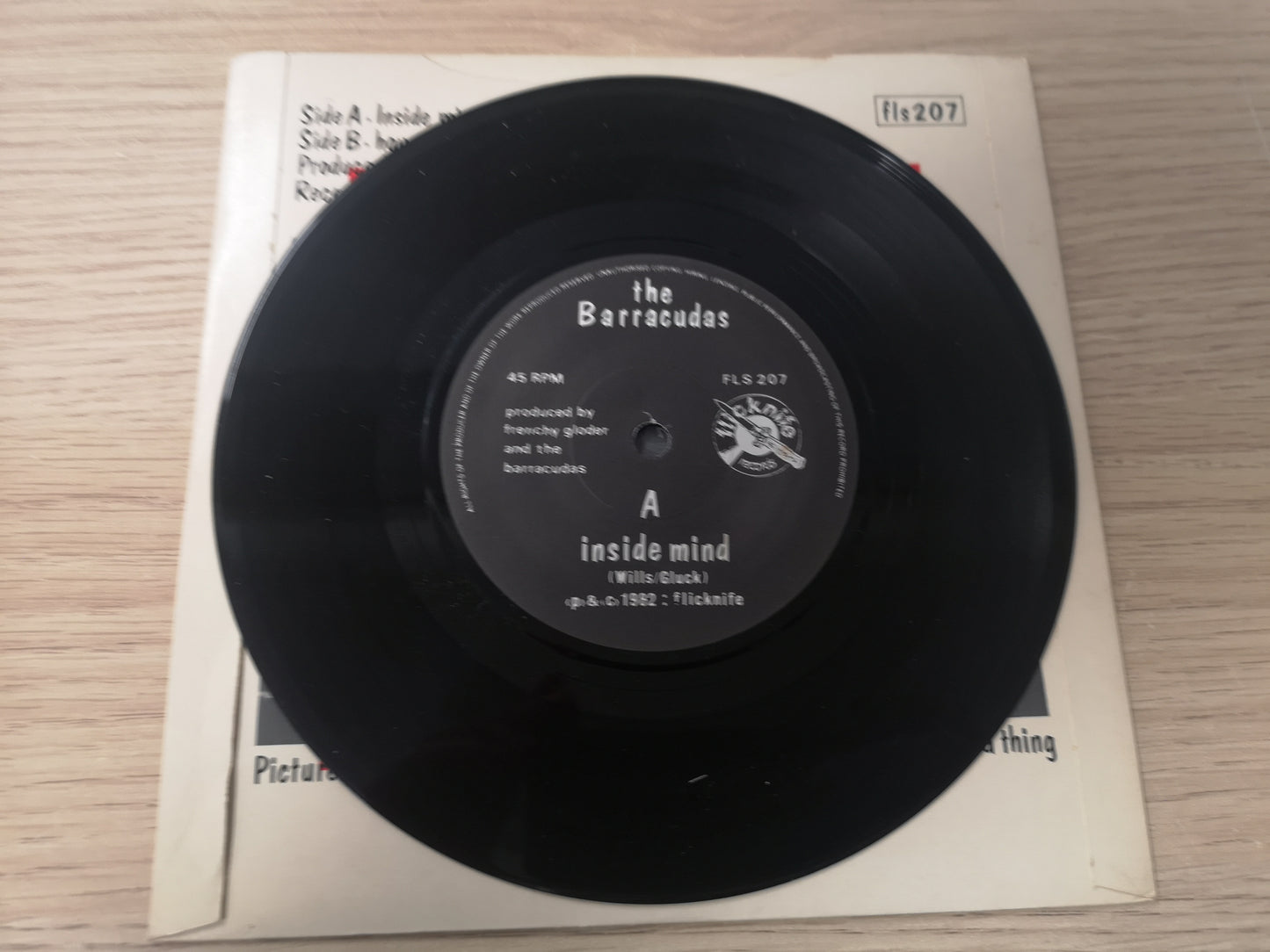 Barracudas "Inside Mind" Orig UK 1982 M-/M- (7" Single)