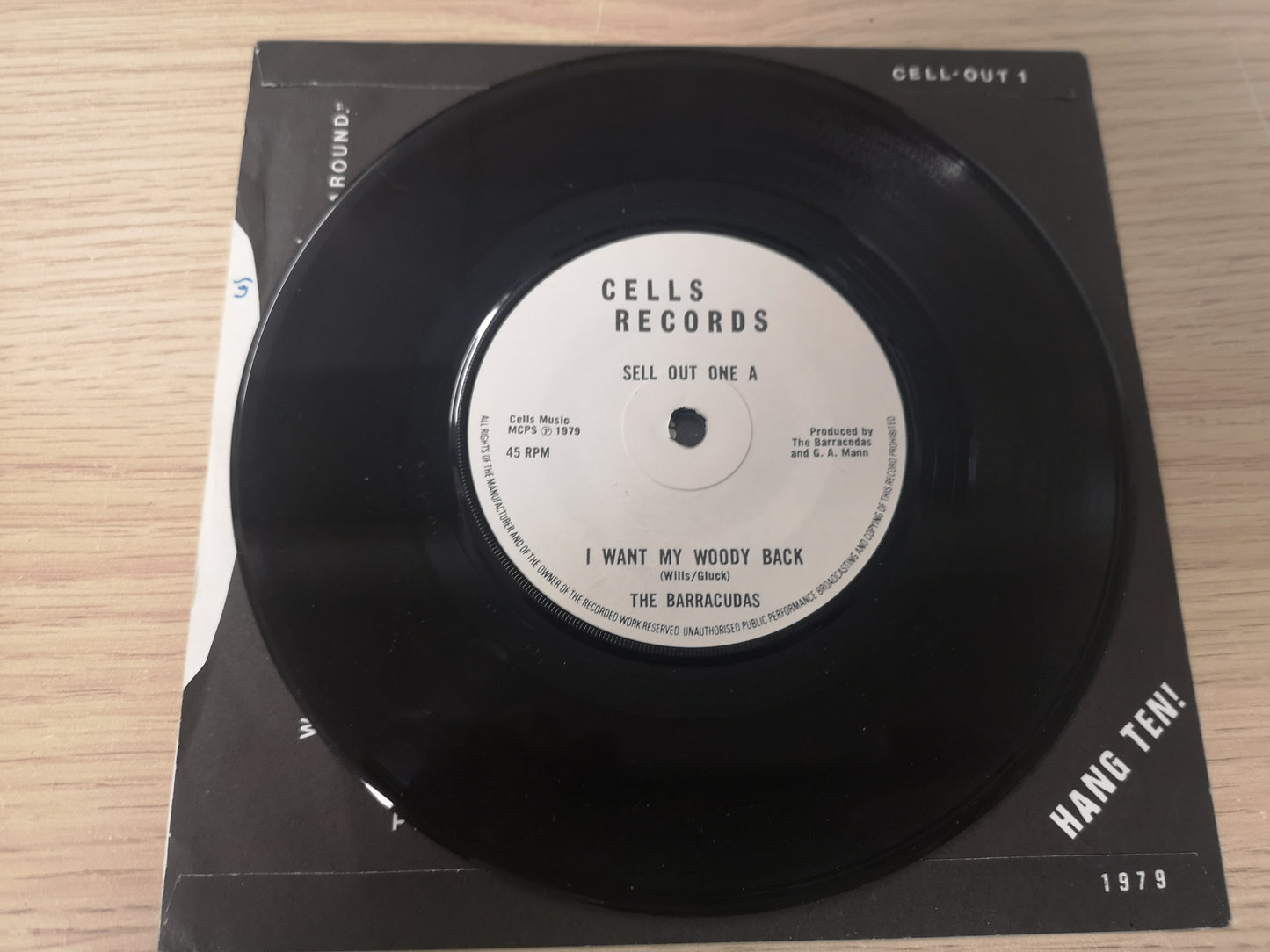 Barracudas "I Want my Woody Back" Orig UK 1979 M-/M- (7" Single)