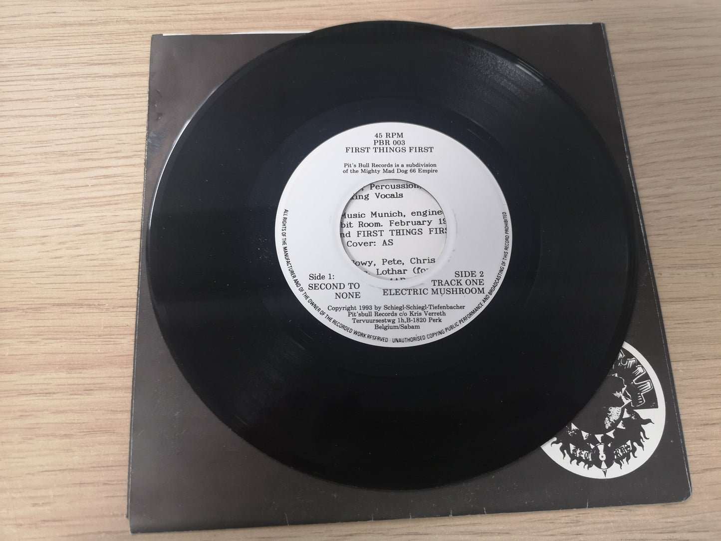 First Things First "Track One" Orig Germany 1993 M-/M-