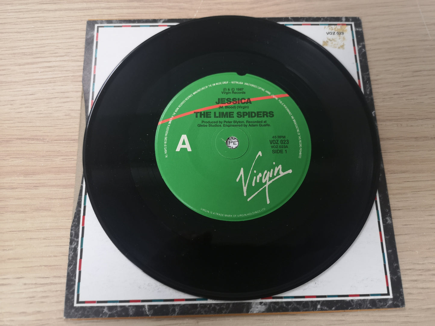 Lime Spiders "Jessica" Orig UK 1987 EX/M- (7" Single)