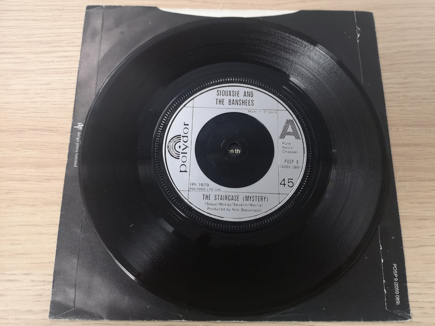 Siouxsie & The Banshees "The Staircase" Orig UK 1979 (7" Single) EX/M-