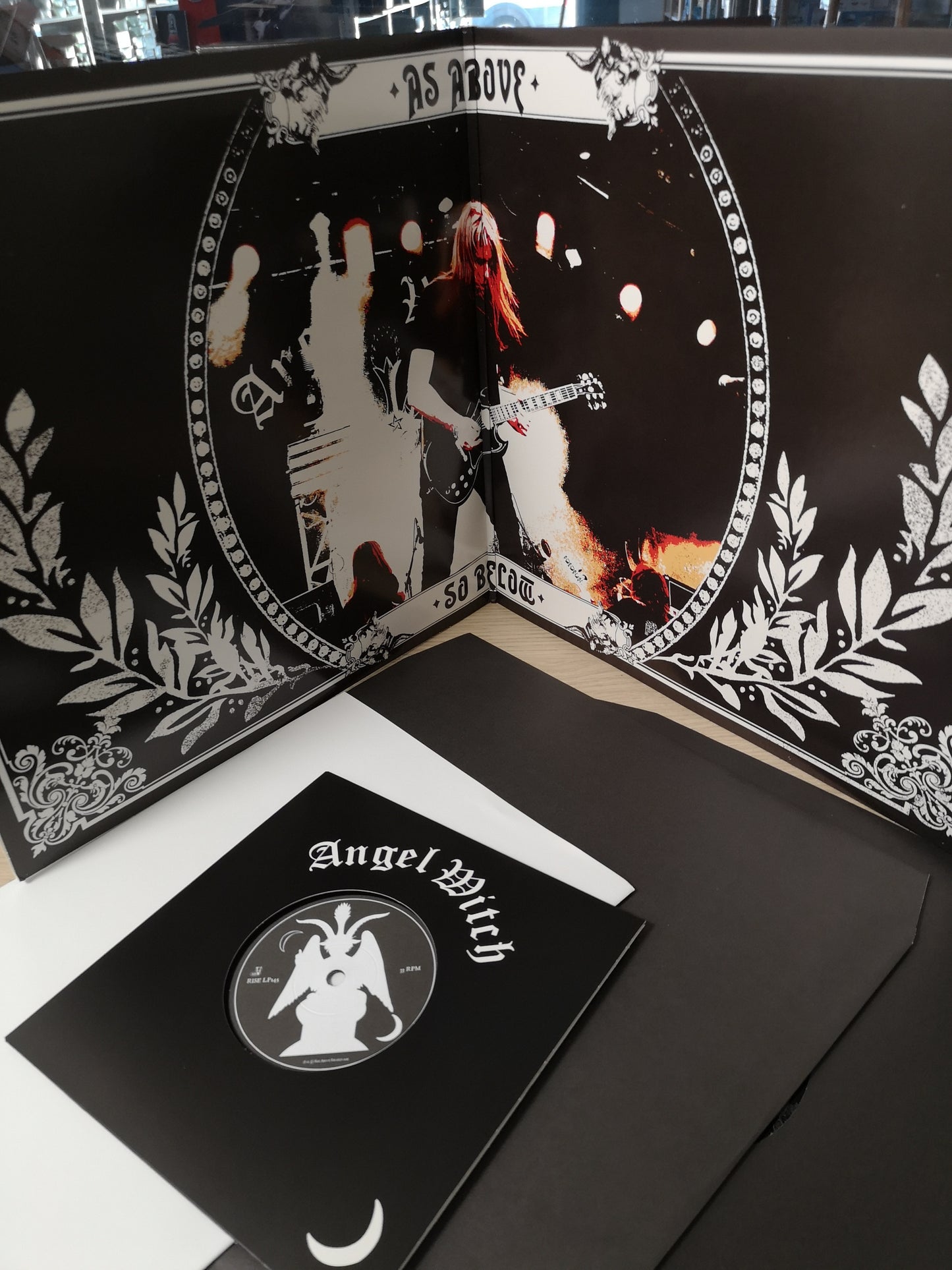 Angel Witch "As Above, So Below" RE Deluxe 2012 Slipcase Cover (Poster, 7")